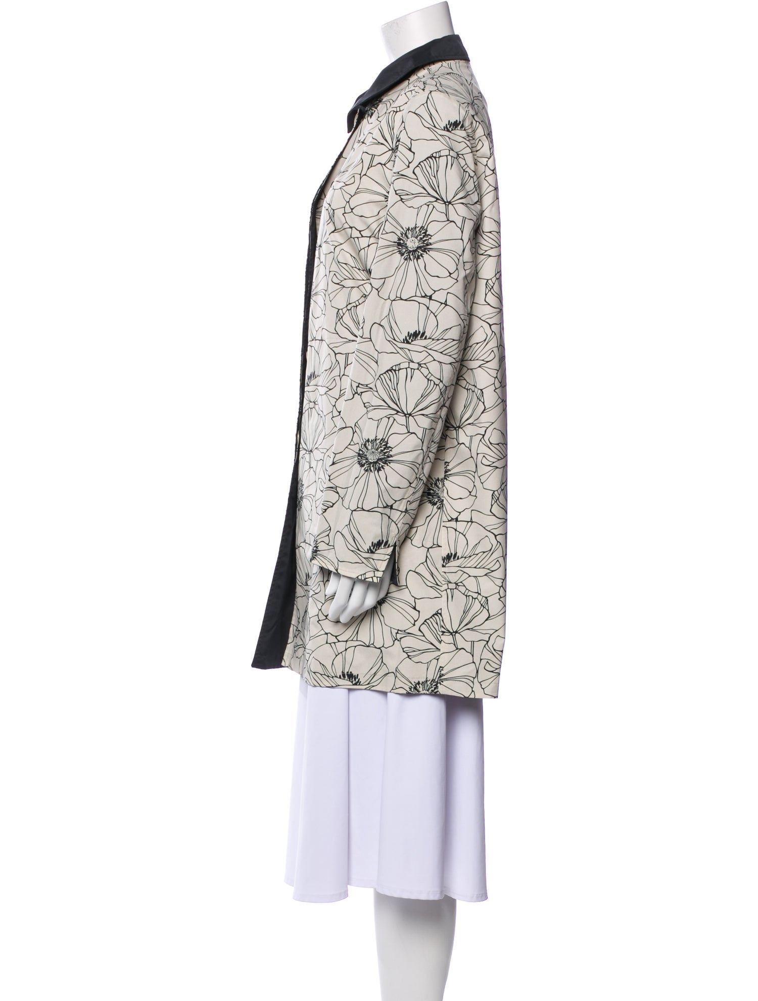Loro Piana Reversible Floral Print Coat